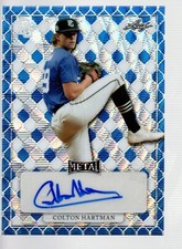 2022 Leaf Perfect Game Nat'l Show Metal Blue  MA-CH1 Colton Hartman 2/8