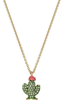 $68 KATE SPADE 12K Gold-Plated Scenic Route Penny Cactus Pendant Necklace  Ks97A | eBay