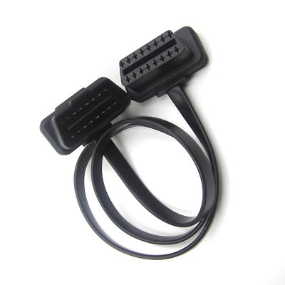 Thin Noodle ELM327 Male to Female Elbow Connector Adapter OBDII Extension Cable
