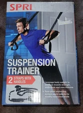 SPRI Suspension Trainer 2 Straps Capability 300 Lbs. Comfortable 