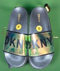 New DKNY Zelena Holographic Colors Women's Pool Slides Sandals Size 8M Beach — photo 8