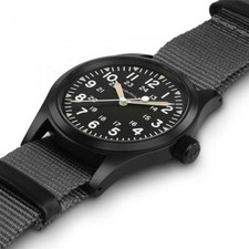 New Hamilton Khaki Field Mechanical Black Dial Men's Watch H69409930 2