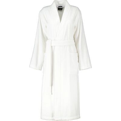 Cawö Home Bademäntel Damen Kimono Luxury Basics Kimono 826 weiß - 67 Damen Weiß