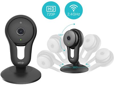 Home Camera Indoor,UNIOJO HD WiFi Camera,Compatible with Alexa for