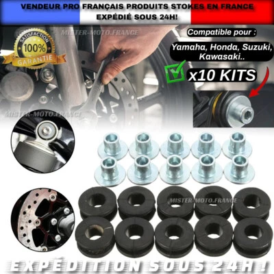 Kit Fixation Garniture Carénage Boulons Moto Honda Yamaha Suzuki Ktm Kawasaki + - Photo 1/4