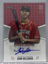 2021 LEAF PERFECT GAME RED DOM HELLMAN PAPER AUTO # 1/1