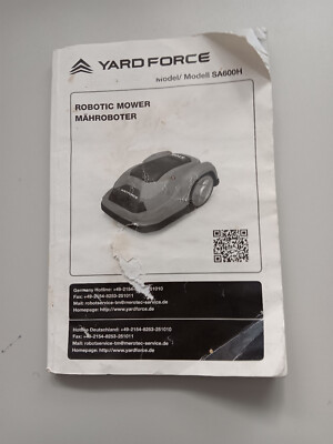   Bedienungsanleitung Yardforce SA600H Rasenroboter Mähroboter