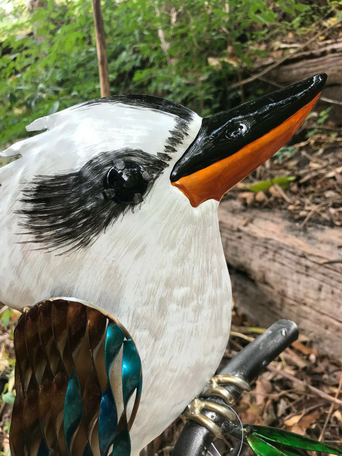 Metal kookaburra on a branch garden art ornament garden decor statue Australia eBay