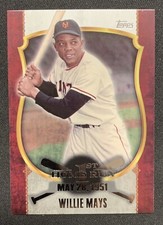 2015 Topps Update Baseball #FHR16 Willie Mays First Home Run Mint