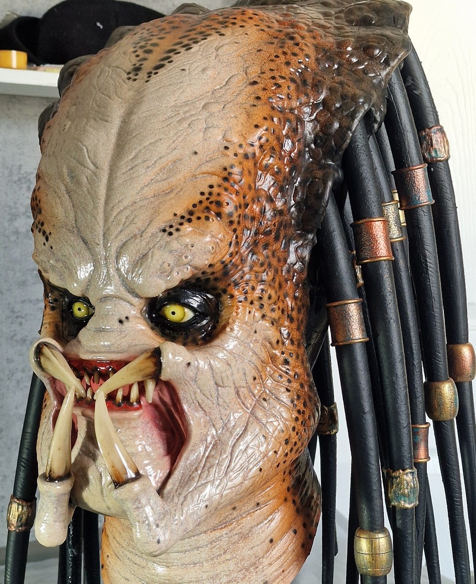 Predator Mask Pyrography Predator Mask I Sculpted Predator Sculpture, Predator, Mask, Movie, HD