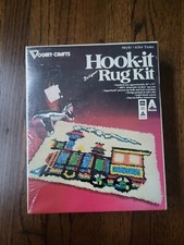 Vintage Vogart Crafts Hook It Rug Kit 4314 Train Approx.Finished Size 20x27" NEW