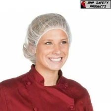 100pcs Disposable Bouffant Cap Hair Net Non Woven Head Cover Industrial/Medical