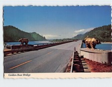 Postcard Golden Bear Bridge Klamath California USA