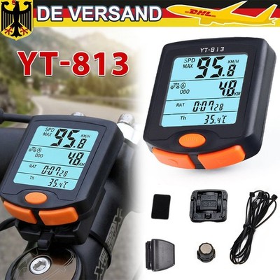 Funk Kabellos Fahrradcomputer LCD Fahrrad Tachometer Radfahren-Kilometerzähler