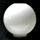 Vintage / Antique, White, Milk Glass, Round Kerosene Lamp Globe 9" w/ 4" fitter