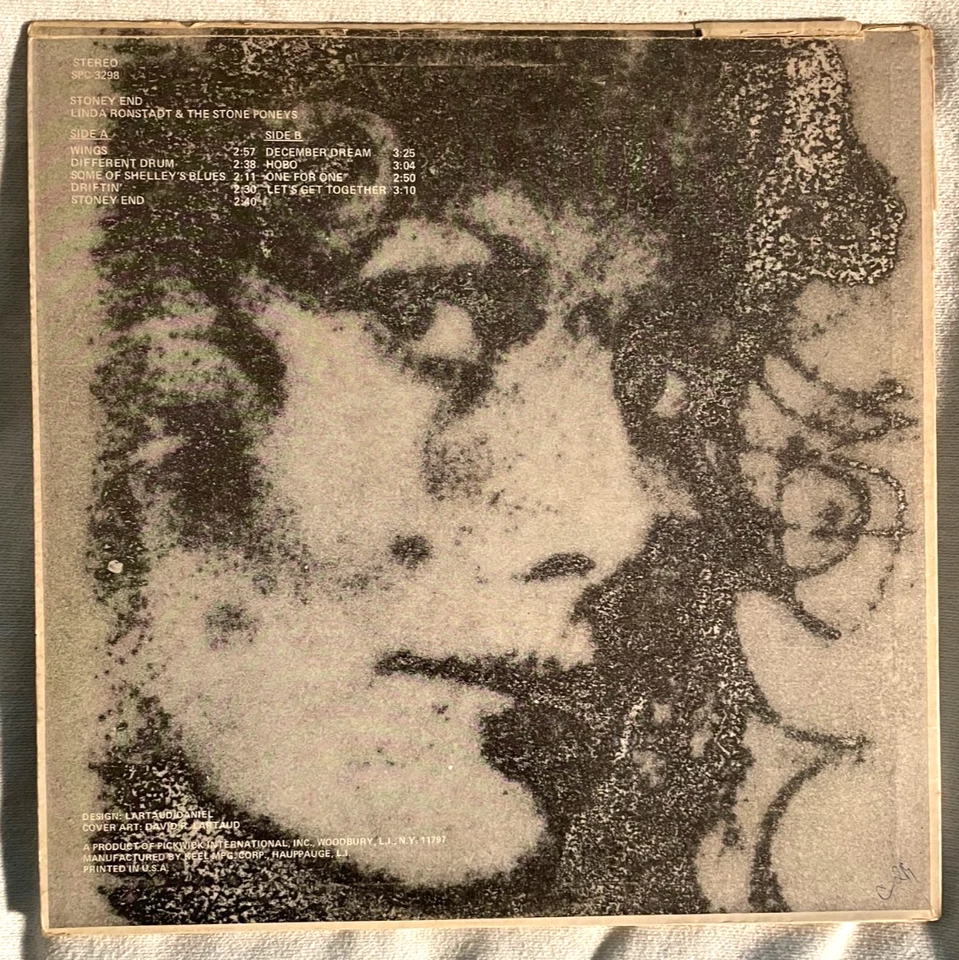 LINDA RONSTADT & THE STONE PONEYS - STONEY END - PICKWICK RECORDS LP -SPC -3298 Foto 2 de 4