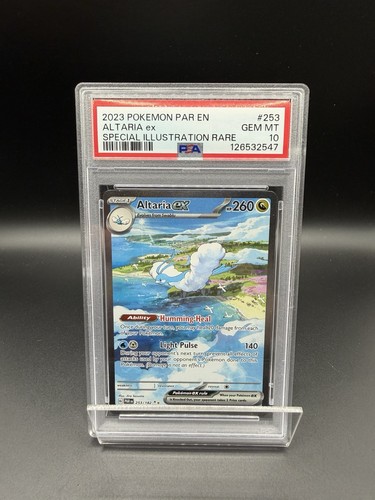 Pokemon Altaria ex 253/182 SV04 Paradox Rift SIR Holo English 2023 PSA 10