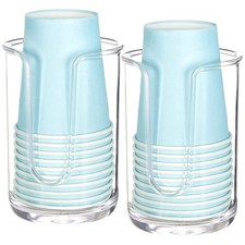 Acrylic Bathroom Cup Dispenser Holder for Disposable Cup,Mouthwash Cups2462