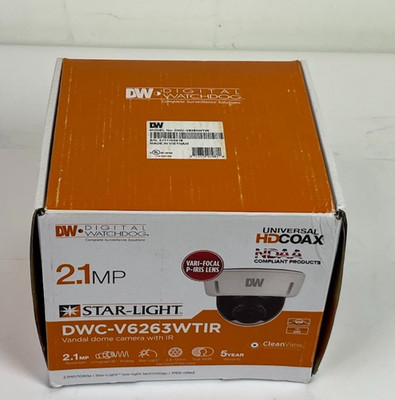Digital Watchdog DWC-V6263WTIR 2.1MP Star-Light IR HD Coax Dome Camera