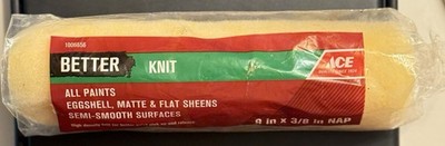 Ace Better Knit 9-inch Paint Roller Cover Pack of 1