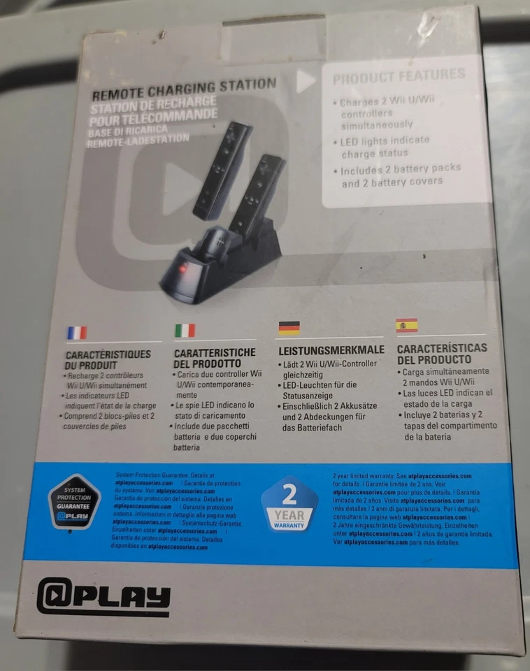 Wii Remote Controller Charging Station Dock Charger 2800 Battery, 1 Battery - Image 2 of 2