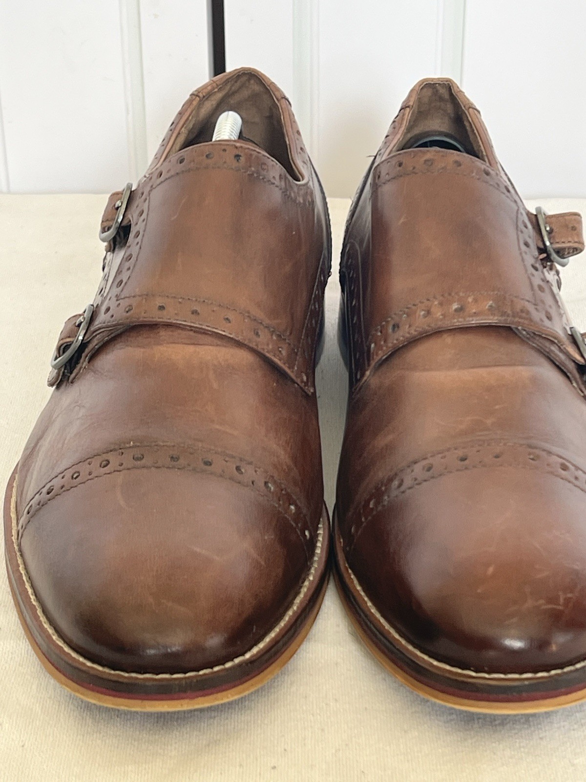 Johnston and Murphy Men's Brown Conard Double Mon… - image 2