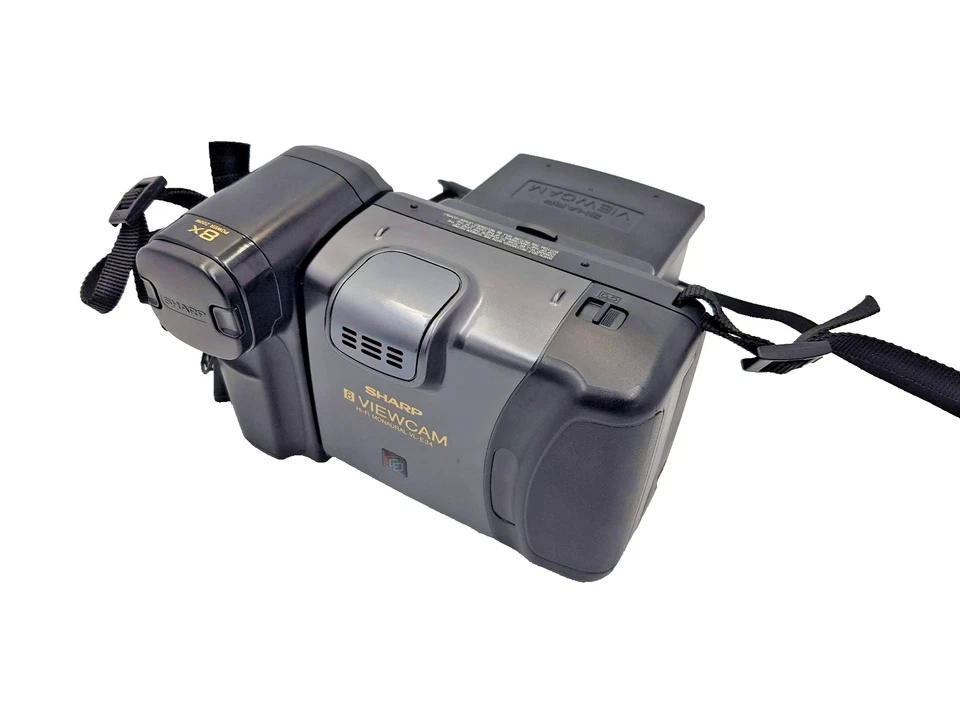 SHARP VL-E34H PAL 8mm Video 8 Camera Camcorder Recorder VideoCam Vintage Silver - Image 4 of 4