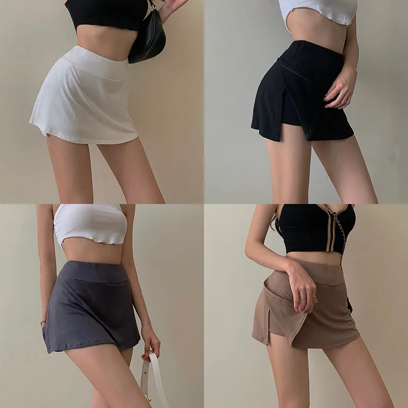 Sexy High Waist Tight Tennis Skirt for Women Summer Sports Hip Short