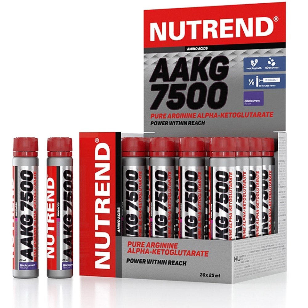 5980 EURl Nutrend AAKG 7500 20 x 25ml Ampullen Blackcurrant Arginin Pump 6790₽