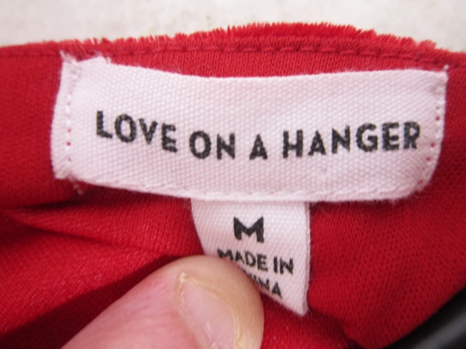 Mono Love On A Hanger Terciopelo Rojo Papá Noel Sra. Claus Vacaciones Navidad Talla M Foto 3 de 3