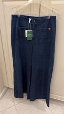 Halara Flex High-Waisted Casual Wide-Leg Denim Jeans Blue, Size Large NWT