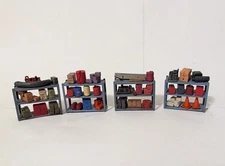 Custom Built 1/87 HO Scale 3D Printed Set Of 4 Shop/Mechanics Parts Shelves