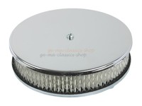 Chrom Luftfilter Gewebe Rund Flach FüR VW KäFer Buggy Trike Karmann Bus Flacher
