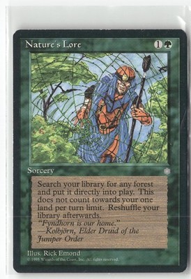 Nature's Lore Ice Age Regular LP MTG Magic The Gathering