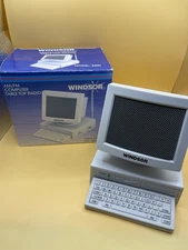 Vintage In Box Windsor Computer Shaped Table Radio Model 2600 AM-FM 90s Tested