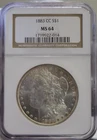 1883 CC US Morgan Silver Dollar $1 NGC MS64