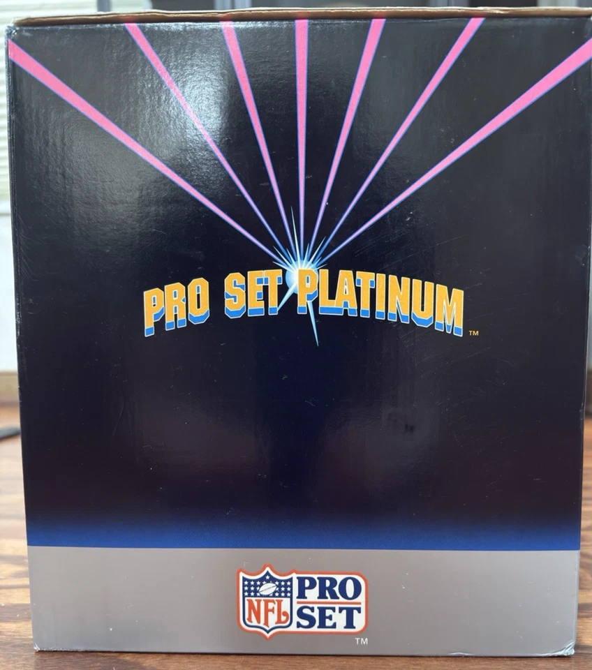 1991 Pro Set Platinum Series 1 NFL estojo lacrado de fábrica 10 caixas de cera - Imagem 3 de 4