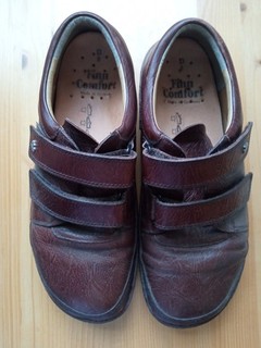 Finn Comfort Herrenschuhe/ Damenschuhe Klettverschluss Braun Gr. 42 /8
