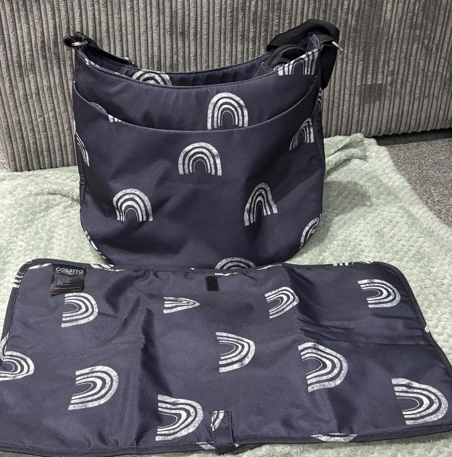 Cosatto Night Rainbow Changing Bag with Changing Mat