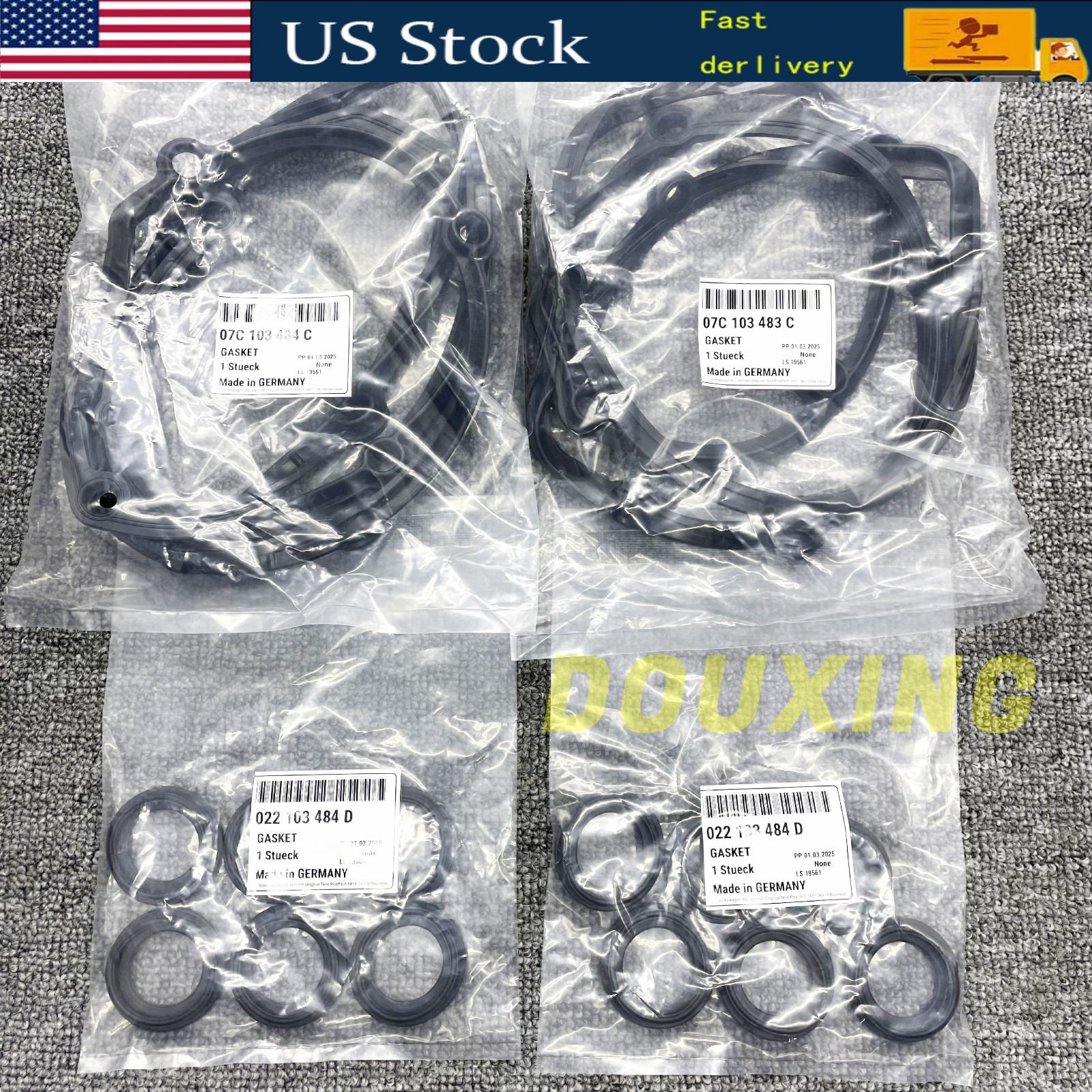  Valve cover gasket spark plug tube sealing kit For Bentley Continental GT NEW