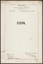 Photo: Eagle Pencil Company for Coin brand Lead-Pencils