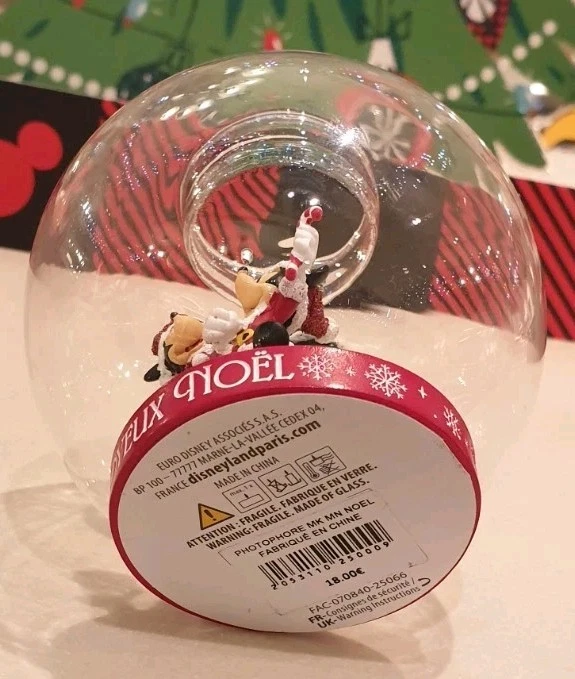 Mickey Minnie Christmas Candle Holder Disneyland Paris - Image 3 of 3