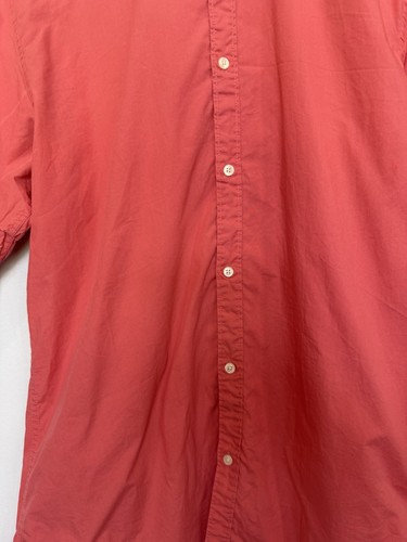 Scotch & Soda Womens Button Blouse Size L Salmon Puff Sleeve Preppy Golf Resort - Picture 3 of 11