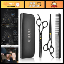 Professional Hair Cutting Scissors Set - 6.7" Shears Kit for Home Salon  Barber