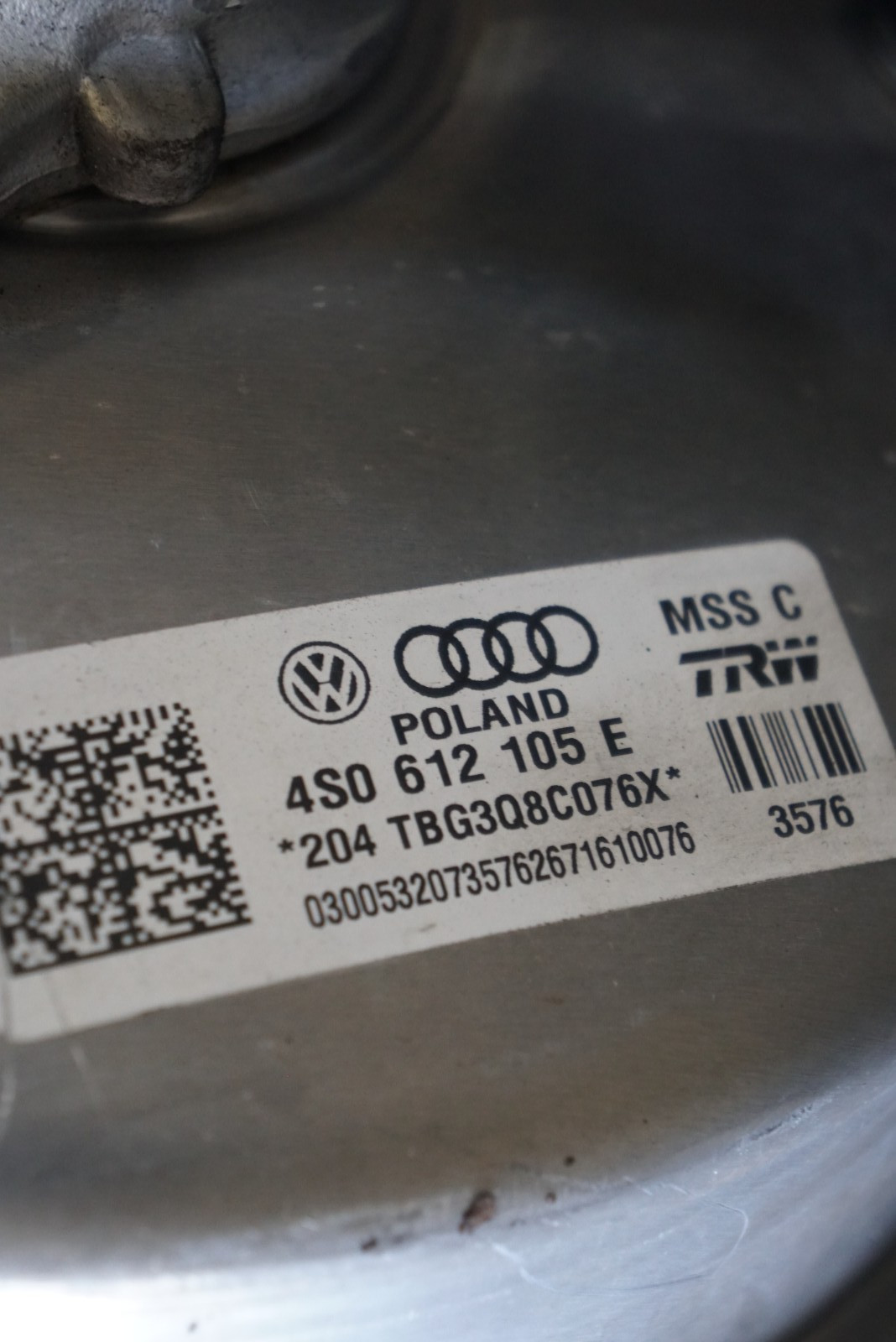 Audi R8 2017-2023 Master cylinder P/N 4S0612105E