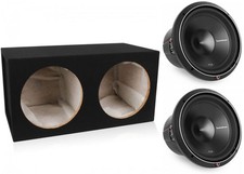 2 Rockford Fosgate P2D2-12 12" 1600W Car Subwoofers  Dual Sealed Sub Box