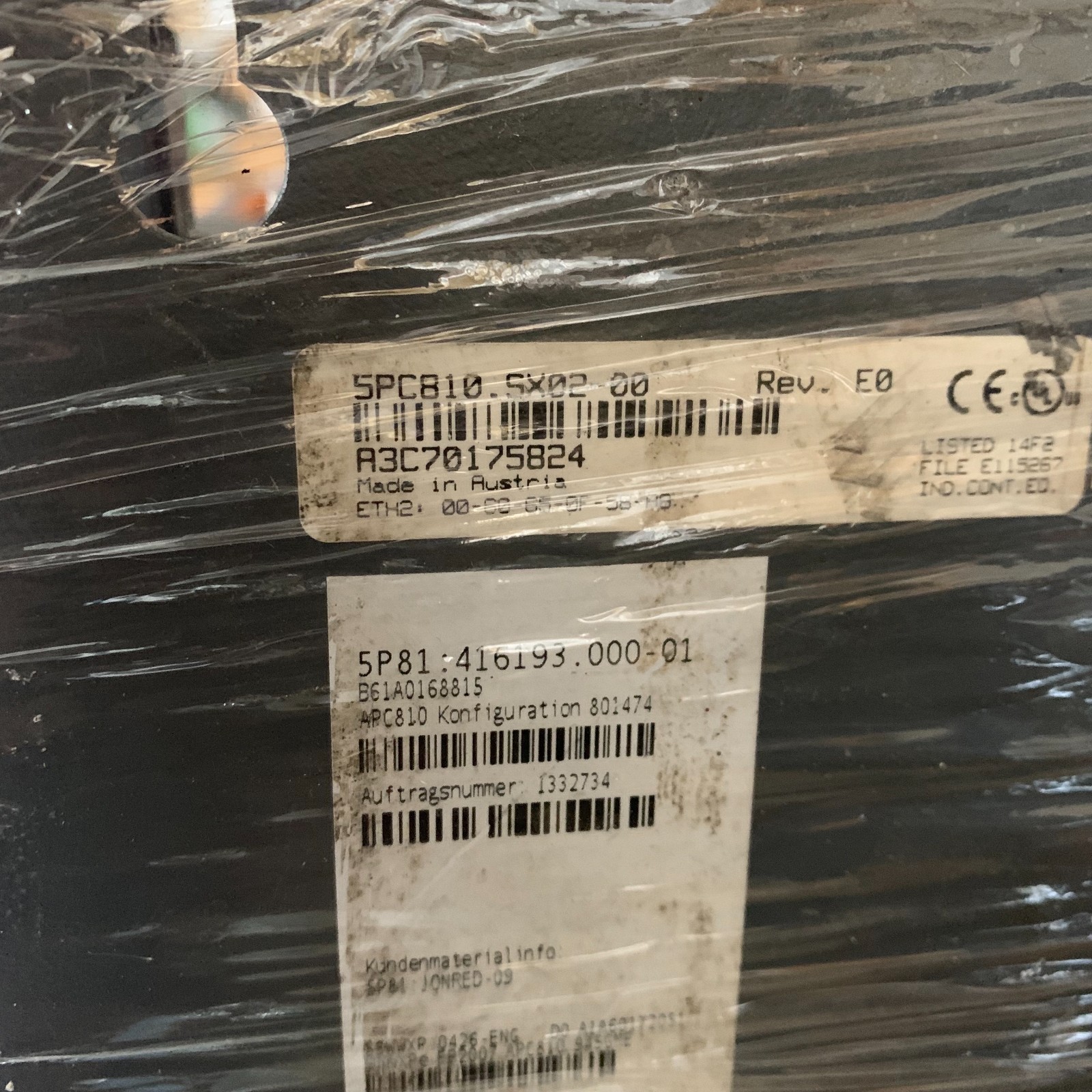 B&R PLC Automation PC 5PC810.5X0 Used Tested In Good Fast Shipping