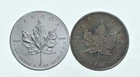 Lot 2 1 Oz Silver Rounds 2012 Canada 5 Dollars - 2020 Canada 5 Dollars *115