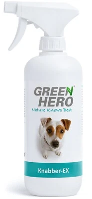 GREEN HERO Knabberstop für Hunde und Katze - Bitterspray Anti Kau Hundewelpen Erziehung