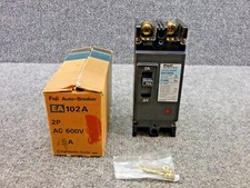 New Unused Fuji Electric EA102A Auto Breaker 2 Pole 75 amp. AC 600 Volt
